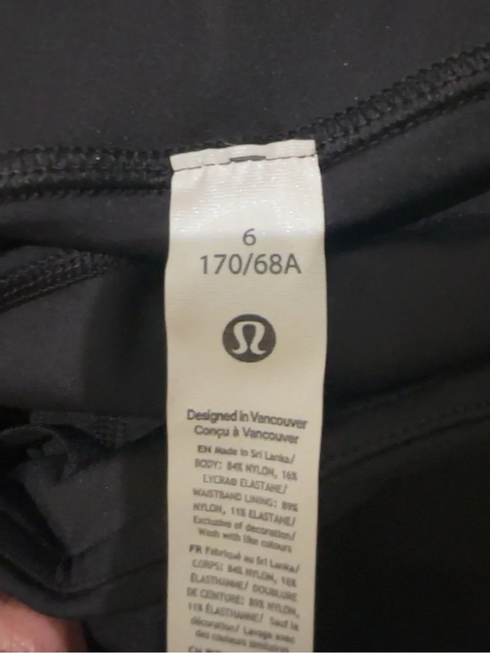 lululemon athletica Black Reflective Pocket Leggings